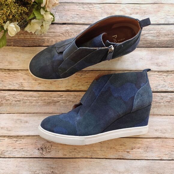 Linea Paolo Felicia Camo Wedge Shoes Size 10.5 - Picture 1 of 12